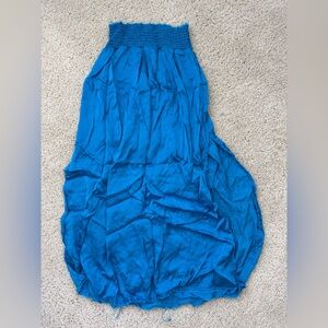 Aerie midi silky skirt with thigh slit. Size xxs